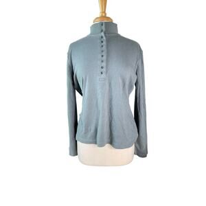 Bass Pro Natural Reflections Blue/Gray Shirt Size - M, Button Down Sweater Shirt